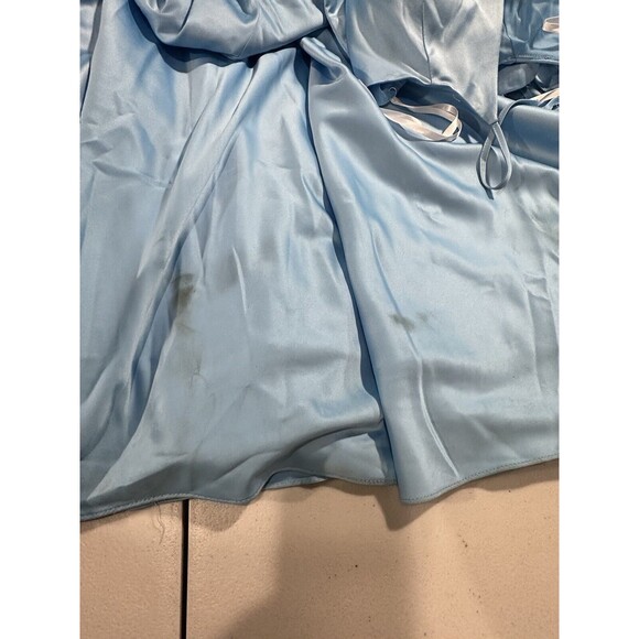 B. Darlin Maxi Slit Dress Sleeveless Women 7/8 Blue Cinderella Wedding‎ Guest - Picture 10 of 11